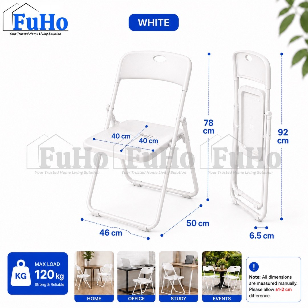 🇸🇬READY STOCK🇸🇬 FuHo Foldable Chair | Stool | Foldable Stool | Plastic Chair | Benches | Portable Chair | (HL0303)