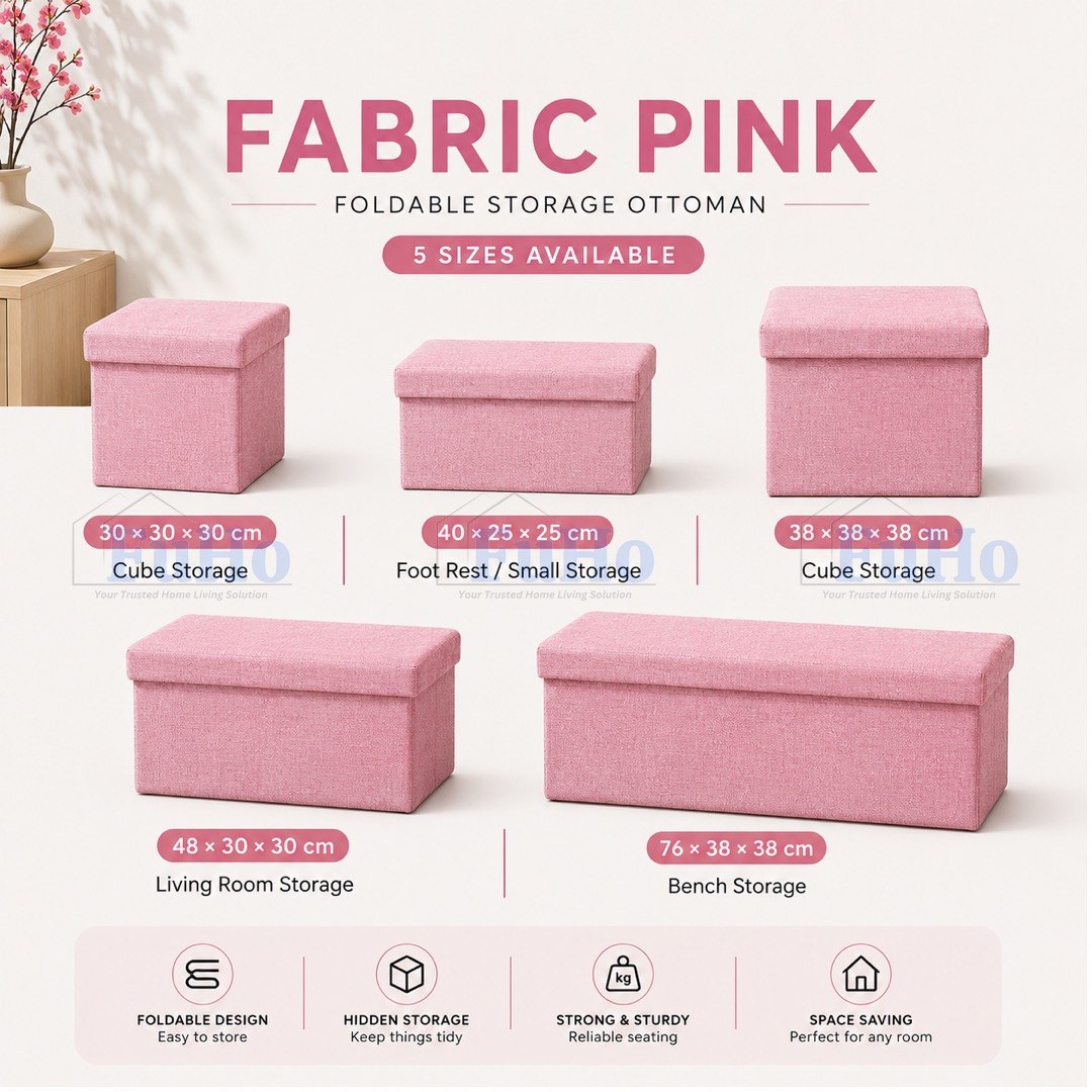 🇸🇬READY STOCK🇸🇬 FuHo Ichika Foldable Storage Sofa | Storage Chair | Storage Stool | Sofa | Ottoman Stool | (HL0104)