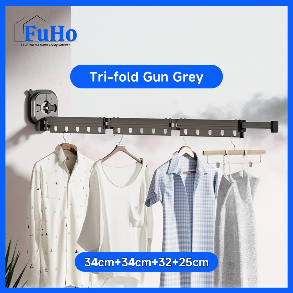 🇸🇬READY STOCK🇸🇬 FuHo Balcony Folding Rack | Drying Rack | Movable Rack | Laundry Rack | Foldable Laundry Rack | (HL0311)