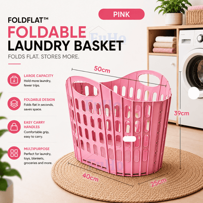 Fuho Collapsible Laundry Basket, Space-Saving