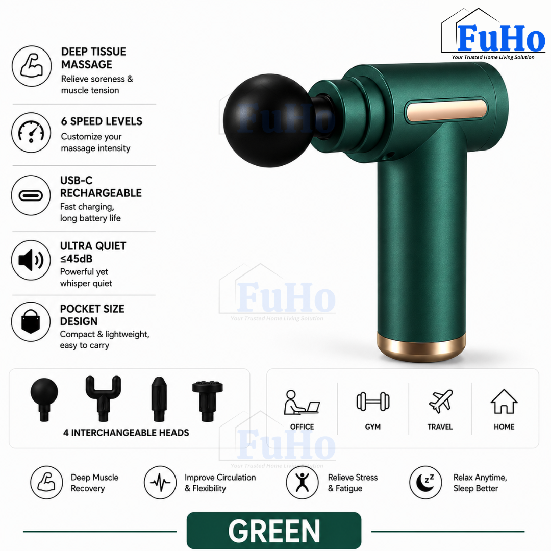 Fuho Pulse One Portable Electric Massage Gun | Massage Gun | Portable Massage Gun | Mini Massage Gun | (HL0335)