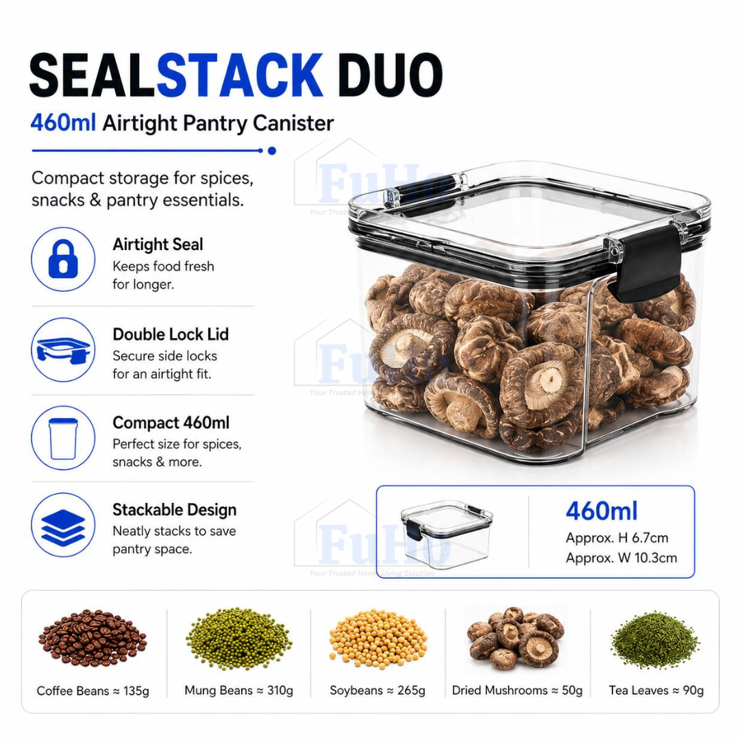 Fuho Seal Stack Airtight Food Container, Leak-Proof (15 Sizes)