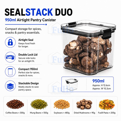 Fuho Seal Stack Airtight Food Container, Leak-Proof (15 Sizes)