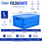 🇸🇬READY STOCK🇸🇬 FuHo Heavy Duty Collapsible Stackable Box | Industrial Box | Warehouse Box | Blue Crate (IND0001)