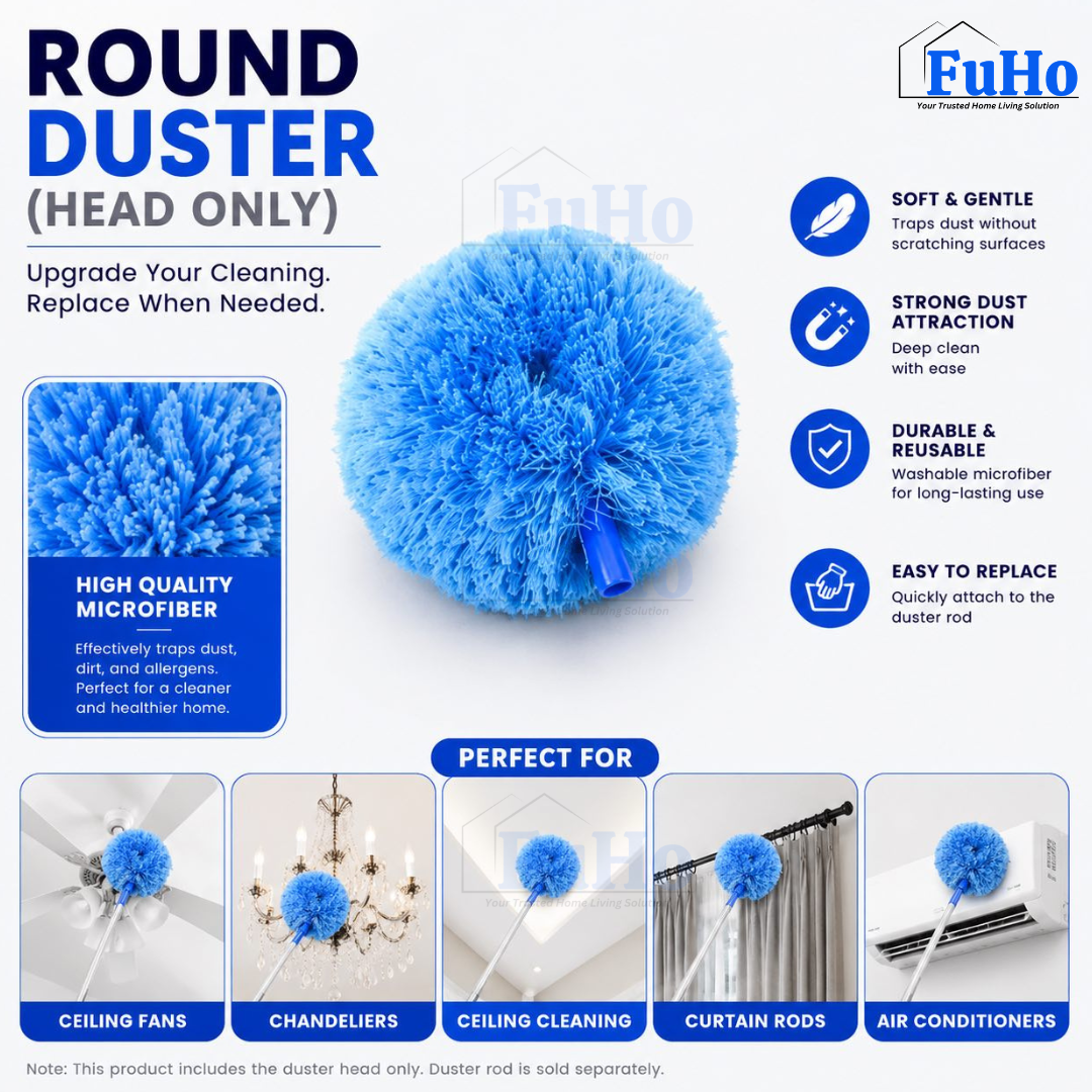 🇸🇬READY STOCK🇸🇬 FuHo Ceiling Fan Duster | Feather Duster | Adjustable Duster | Washable Duster | Telescopic (HL0226)
