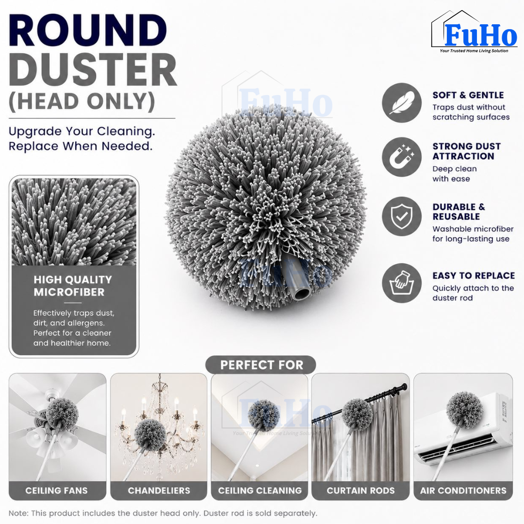🇸🇬READY STOCK🇸🇬 FuHo Ceiling Fan Duster | Feather Duster | Adjustable Duster | Washable Duster | Telescopic (HL0226)