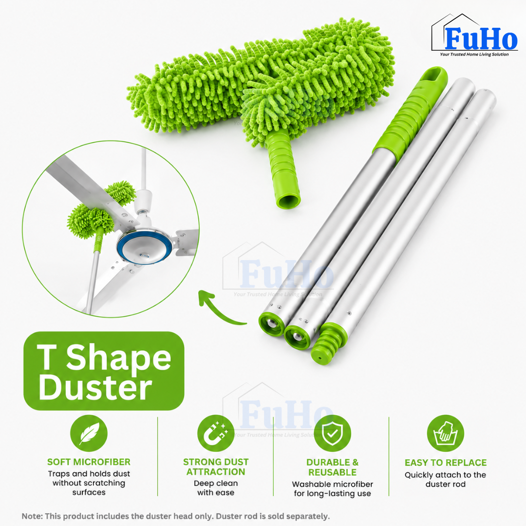 🇸🇬READY STOCK🇸🇬 FuHo Ceiling Fan Duster | Feather Duster | Adjustable Duster | Washable Duster | Telescopic (HL0226)