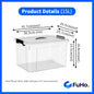 🔥(LOWEST PRICE) Fuho Transparent Storage Box | Plastic Container | Stackable Box (HL001)