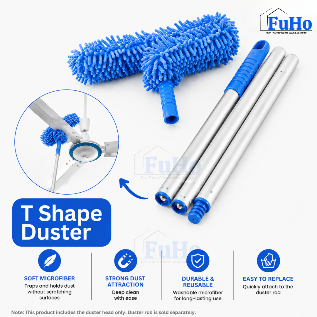 🇸🇬READY STOCK🇸🇬 FuHo Ceiling Fan Duster | Feather Duster | Adjustable Duster | Washable Duster | Telescopic (HL0226)