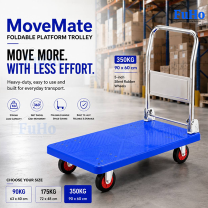 Fuho Heavy-Duty Foldable Platform Trolley (90kg, 175kg, 350kg)