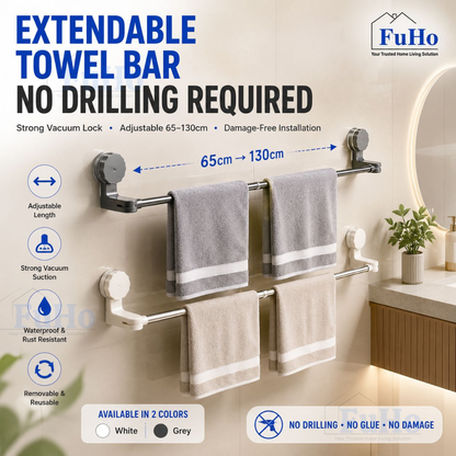 Extended Towel Bar | Adjustable Toilet Rack | Clothes Rack | Towel Rack  (TL0058)