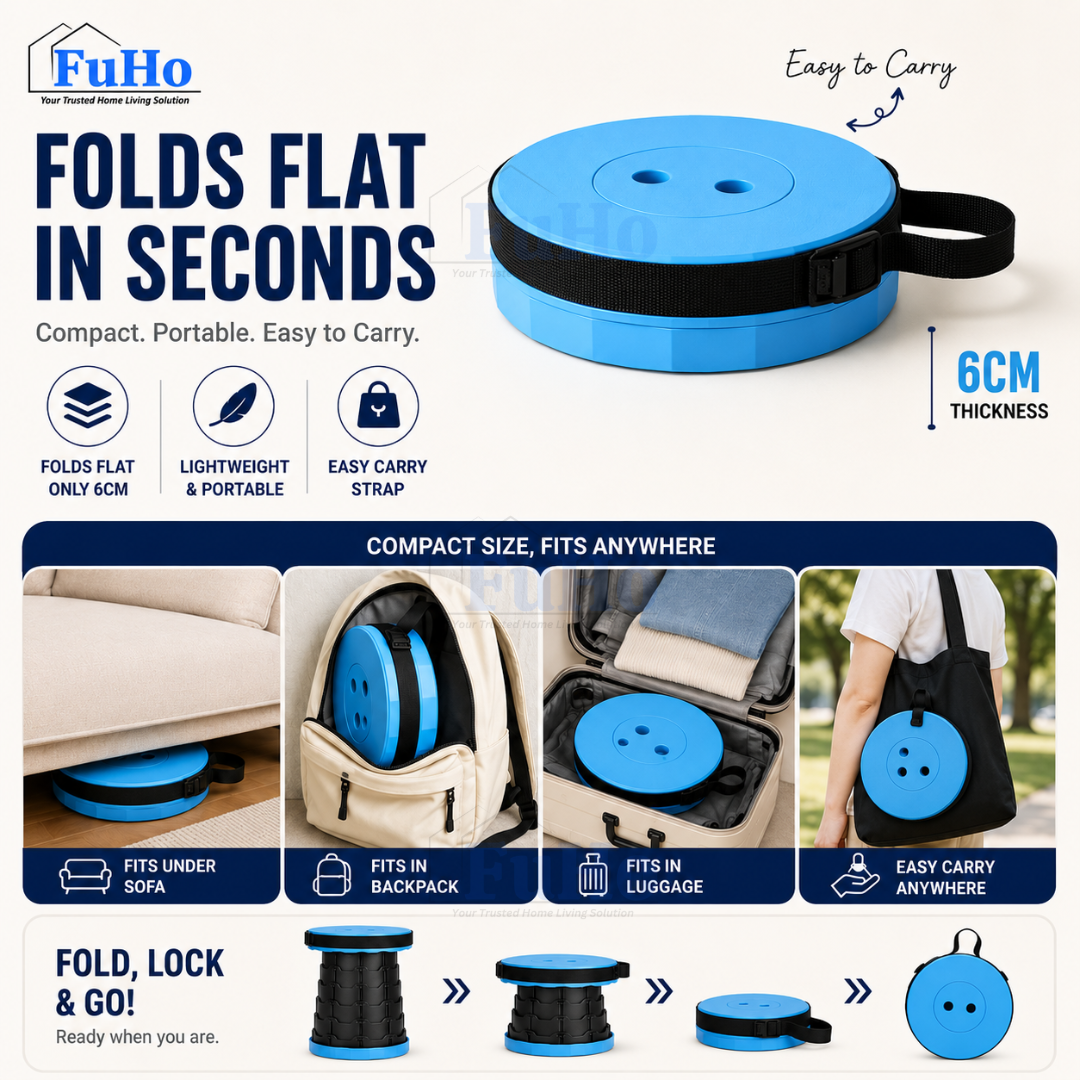 🇸🇬READY STOCK🇸🇬 FuHo Portable Telescopic Chair | Stool | Fishing Chair | Portable Chair | Camping Chair (HL0143)