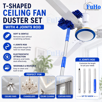 Fuho Ceiling Fan Duster, Washable (Telescopic Pole Option)