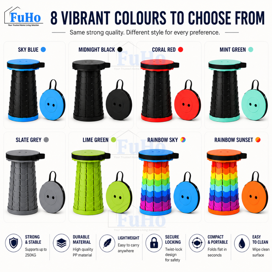 🇸🇬READY STOCK🇸🇬 FuHo Portable Telescopic Chair | Stool | Fishing Chair | Portable Chair | Camping Chair (HL0143)