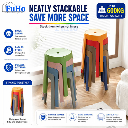 🇸🇬READY STOCK🇸🇬 FuHo Stackable Windmill Stool | Chair | Bench | Telescopic Bench | Portable Chair | (HL0250)
