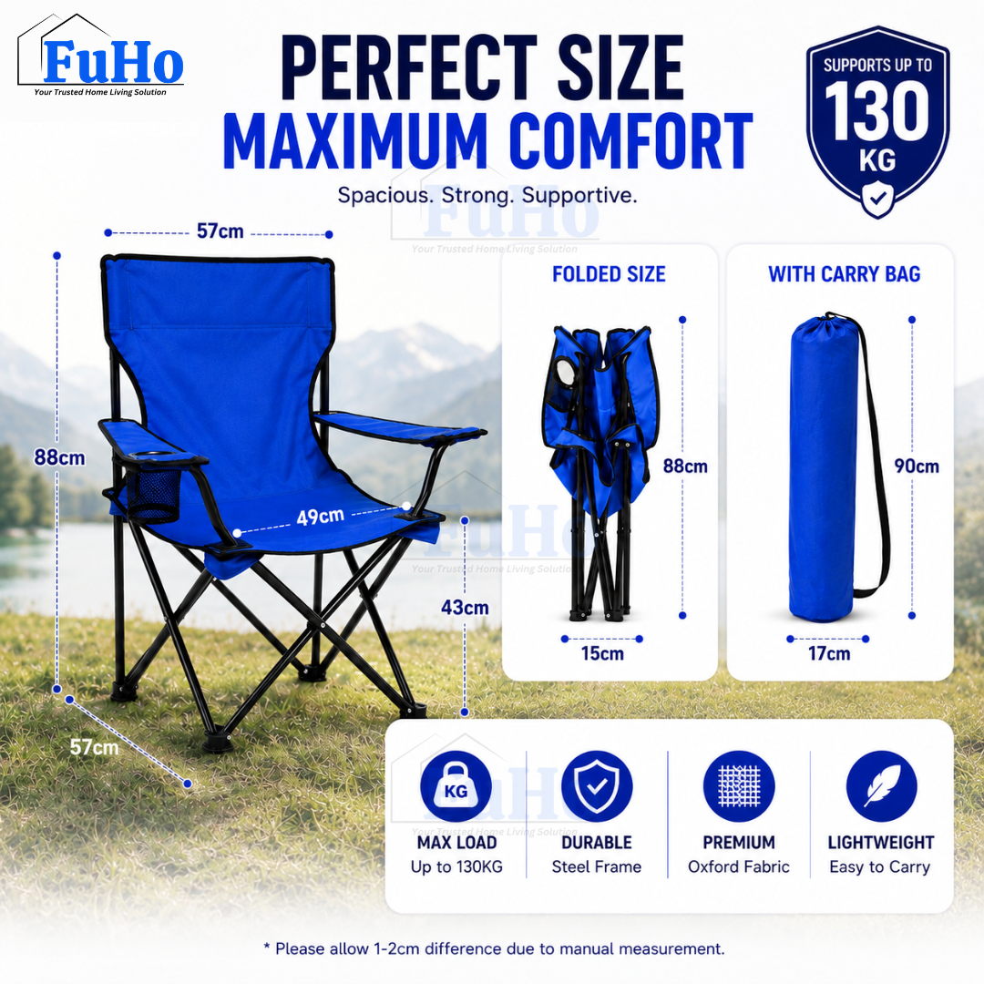 🇸🇬READY STOCK🇸🇬 FuHo Foldable Bench Chair | Outdoor Chair | Camping Chair | Hiking Chair | Portable Chair (HL0212)