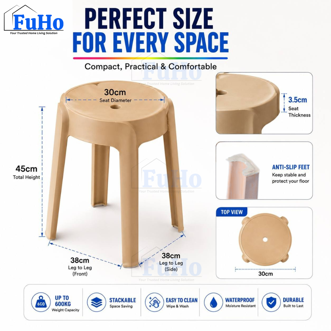 🇸🇬READY STOCK🇸🇬 FuHo Stackable Windmill Stool | Chair | Bench | Telescopic Bench | Portable Chair | (HL0250)