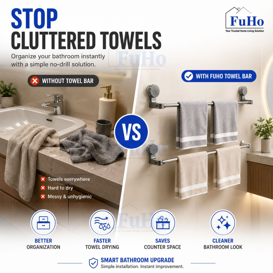 Extended Towel Bar | Adjustable Toilet Rack | Clothes Rack | Towel Rack  (TL0058)