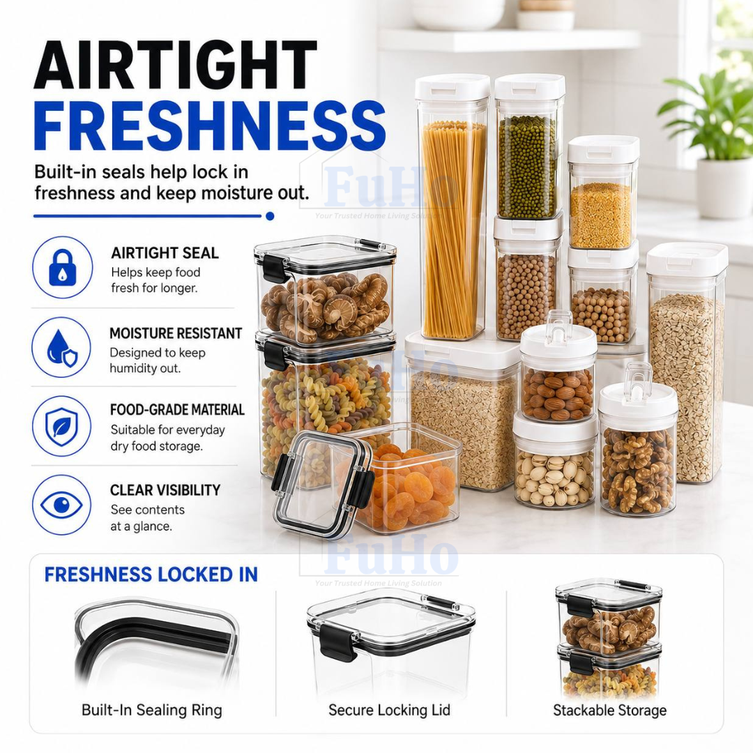 Fuho Seal Stack Airtight Food Container, Leak-Proof (15 Sizes)