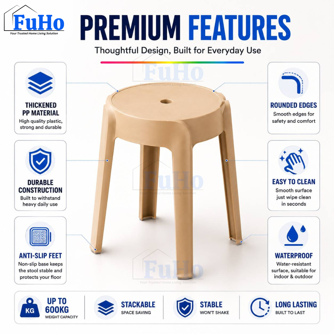 🇸🇬READY STOCK🇸🇬 FuHo Stackable Windmill Stool | Chair | Bench | Telescopic Bench | Portable Chair | (HL0250)