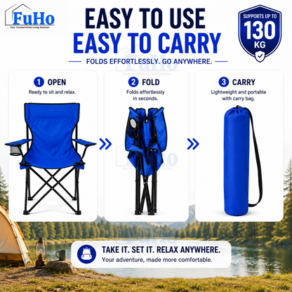 🇸🇬READY STOCK🇸🇬 FuHo Foldable Bench Chair | Outdoor Chair | Camping Chair | Hiking Chair | Portable Chair (HL0212)