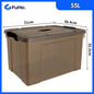 🔥(LOWEST PRICE) Fuho Transparent Storage Box | Plastic Container | Stackable Box (HL001)