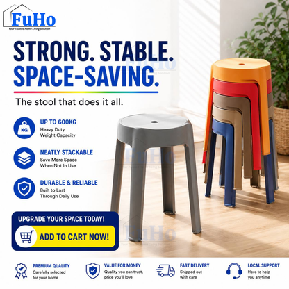 🇸🇬READY STOCK🇸🇬 FuHo Stackable Windmill Stool | Chair | Bench | Telescopic Bench | Portable Chair | (HL0250)