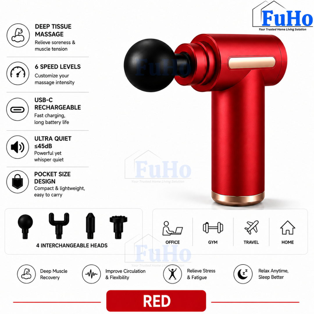 Fuho Pulse One Portable Electric Massage Gun | Massage Gun | Portable Massage Gun | Mini Massage Gun | (HL0335)