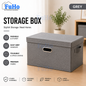 🇸🇬READY STOCK🇸🇬 FuHo Foldable Cotton Linen Storage Box | Storage Box | Collapsible Storage Box | (HL0257)