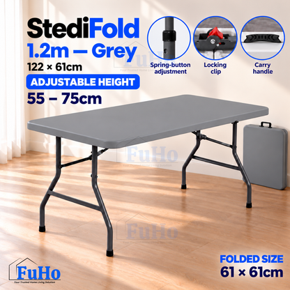 Fuho Foldable Table, Portable Indoor & Outdoor (1.2m, 1.5m, 1.8m)