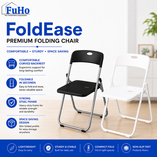 🇸🇬READY STOCK🇸🇬 FuHo Foldable Chair | Stool | Foldable Stool | Plastic Chair | Benches | Portable Chair | (HL0303)