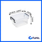 🔥(LOWEST PRICE) Fuho Transparent Storage Box | Plastic Container | Stackable Box (HL001)