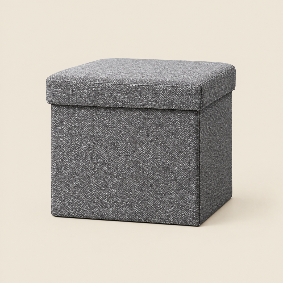 Fuho Ichika foldable storage ottoman in grey