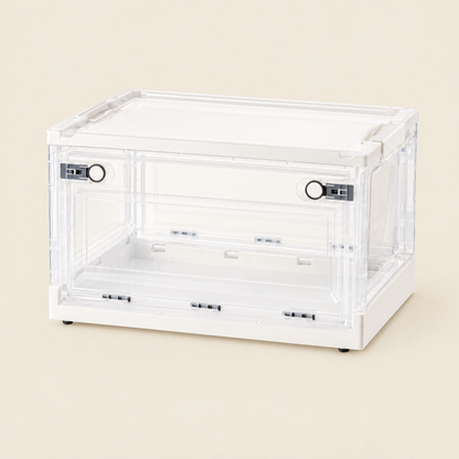 Storage box with white frame