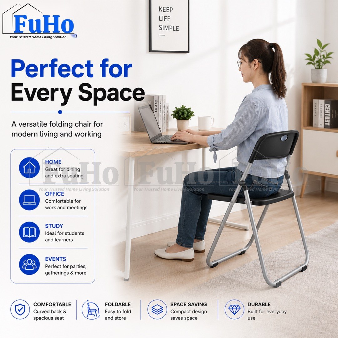 🇸🇬READY STOCK🇸🇬 FuHo Foldable Chair | Stool | Foldable Stool | Plastic Chair | Benches | Portable Chair | (HL0303)