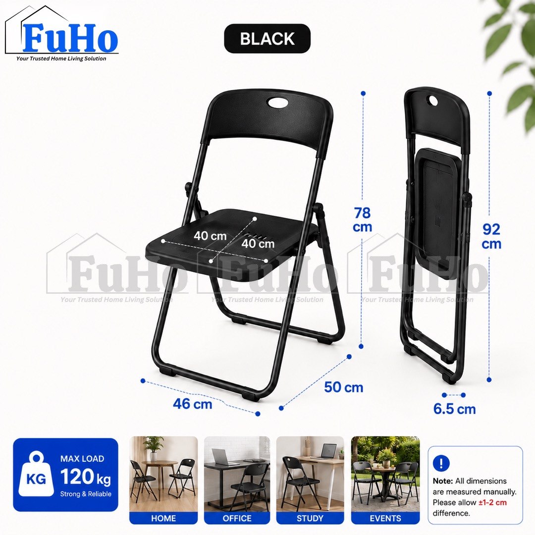 🇸🇬READY STOCK🇸🇬 FuHo Foldable Chair | Stool | Foldable Stool | Plastic Chair | Benches | Portable Chair | (HL0303)