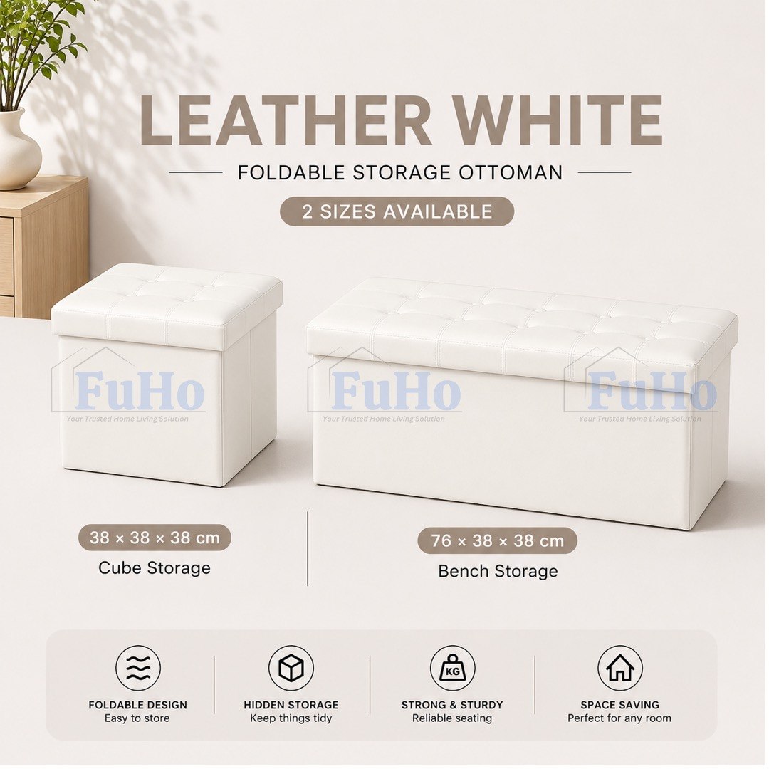 🇸🇬READY STOCK🇸🇬 FuHo Ichika Foldable Storage Sofa | Storage Chair | Storage Stool | Sofa | Ottoman Stool | (HL0104)