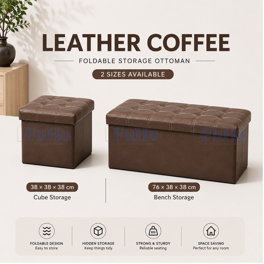 🇸🇬READY STOCK🇸🇬 FuHo Ichika Foldable Storage Sofa | Storage Chair | Storage Stool | Sofa | Ottoman Stool | (HL0104)