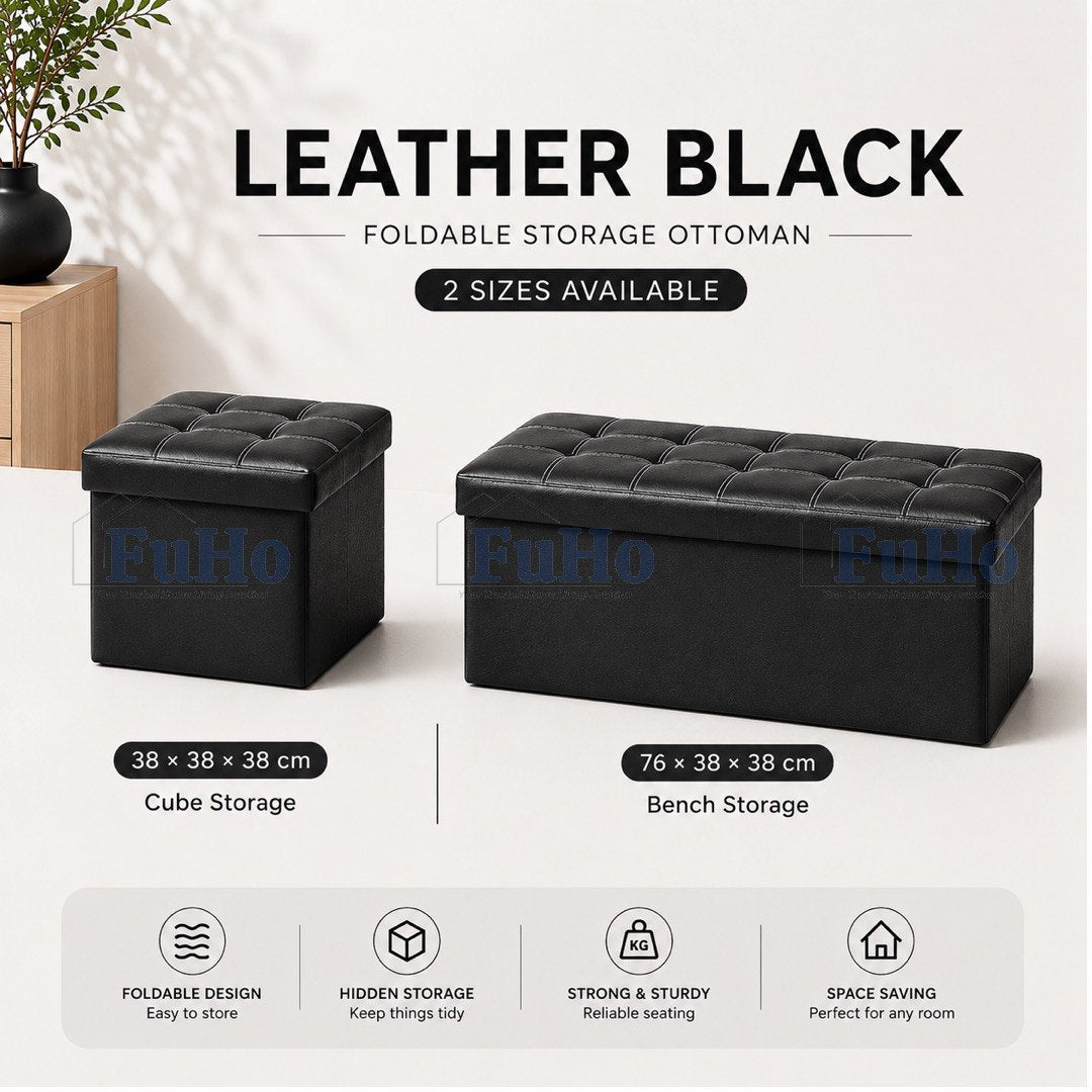 🇸🇬READY STOCK🇸🇬 FuHo Ichika Foldable Storage Sofa | Storage Chair | Storage Stool | Sofa | Ottoman Stool | (HL0104)