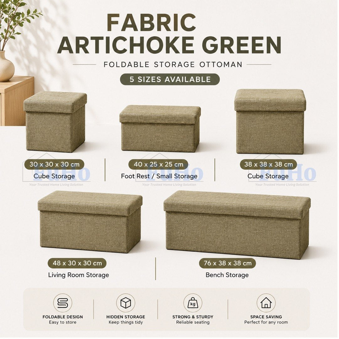🇸🇬READY STOCK🇸🇬 FuHo Ichika Foldable Storage Sofa | Storage Chair | Storage Stool | Sofa | Ottoman Stool | (HL0104)