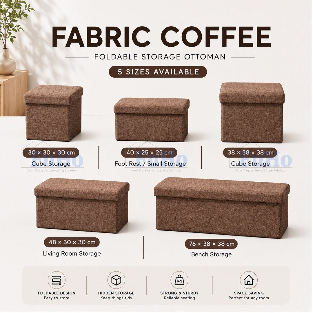 🇸🇬READY STOCK🇸🇬 FuHo Ichika Foldable Storage Sofa | Storage Chair | Storage Stool | Sofa | Ottoman Stool | (HL0104)