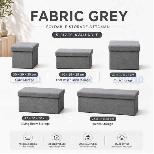 🇸🇬READY STOCK🇸🇬 FuHo Ichika Foldable Storage Sofa | Storage Chair | Storage Stool | Sofa | Ottoman Stool | (HL0104)