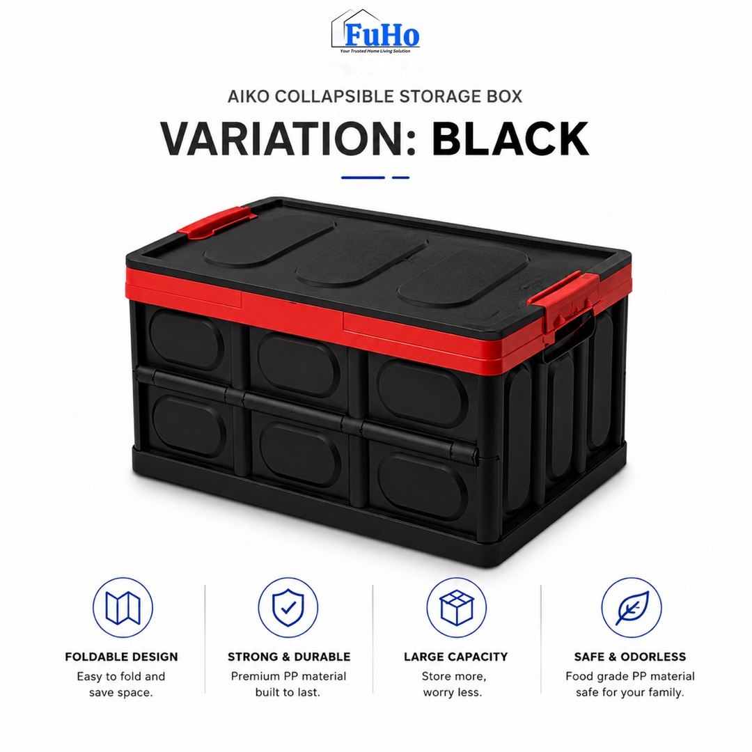 🇸🇬READY STOCK🇸🇬 FuHo x Aiko Storage Box | Car Storage Box | Collapsible Box | Fishing Box | Ice Box (HL0007)