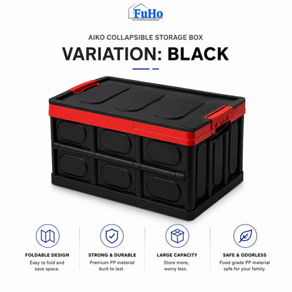 Fuho x Aiko Collapsible Car Boot Storage Box (30L, 55L)