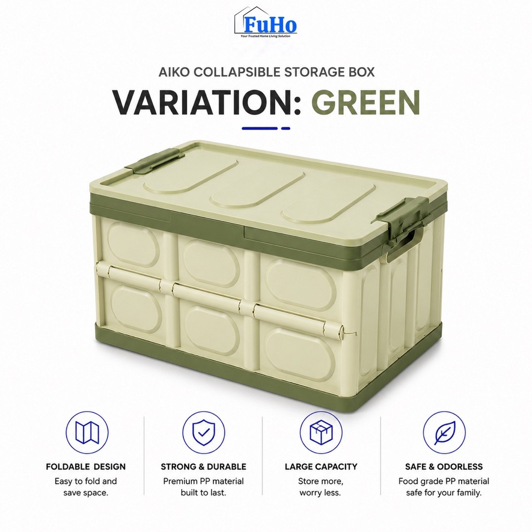🇸🇬READY STOCK🇸🇬 FuHo x Aiko Storage Box | Car Storage Box | Collapsible Box | Fishing Box | Ice Box (HL0007)