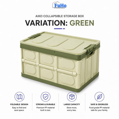 Fuho x Aiko Collapsible Car Boot Storage Box (30L, 55L)