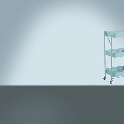 🇸🇬READY STOCK🇸🇬 FuHo Kitchen Foldable Storage Trolley Rack | 3 Level Storage Trolley | Kitchen Racks (HL0225)