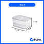 🇸🇬READY STOCK🇸🇬 FuHo Fruit and Vegetable Drain Box | Drainage Box | Fridge Organiser | Food Drainage | Sink (KIT0027)