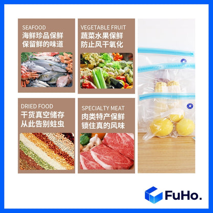 🇸🇬(AS LOW AS $0.59)🇸🇬 FuHo Food Vacuum Seal Bag Food Bags | Reusable Food Bags | Reusable Vacuum Bags (KIT0011)