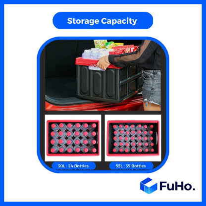 🇸🇬READY STOCK🇸🇬 FuHo x Aiko Storage Box | Car Storage Box | Collapsible Box | Fishing Box | Ice Box (HL0007)